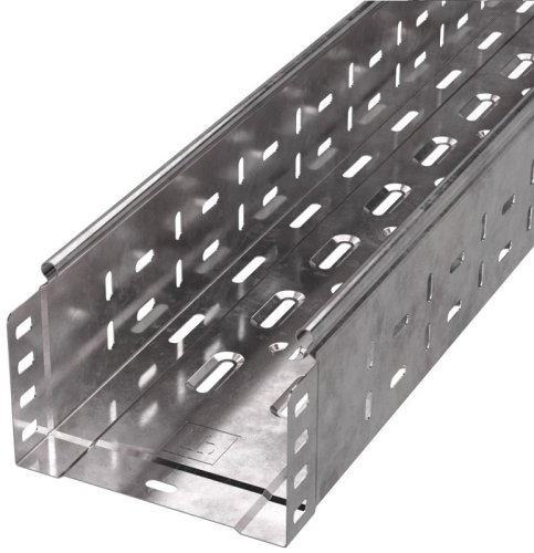 Лоток перфорированный Промрукав Стандарт 150х100х3000 сталь 0,7мм фото Лоток перфорированный Промрукав Стандарт 150х100х3000 сталь 0,7мм картинка